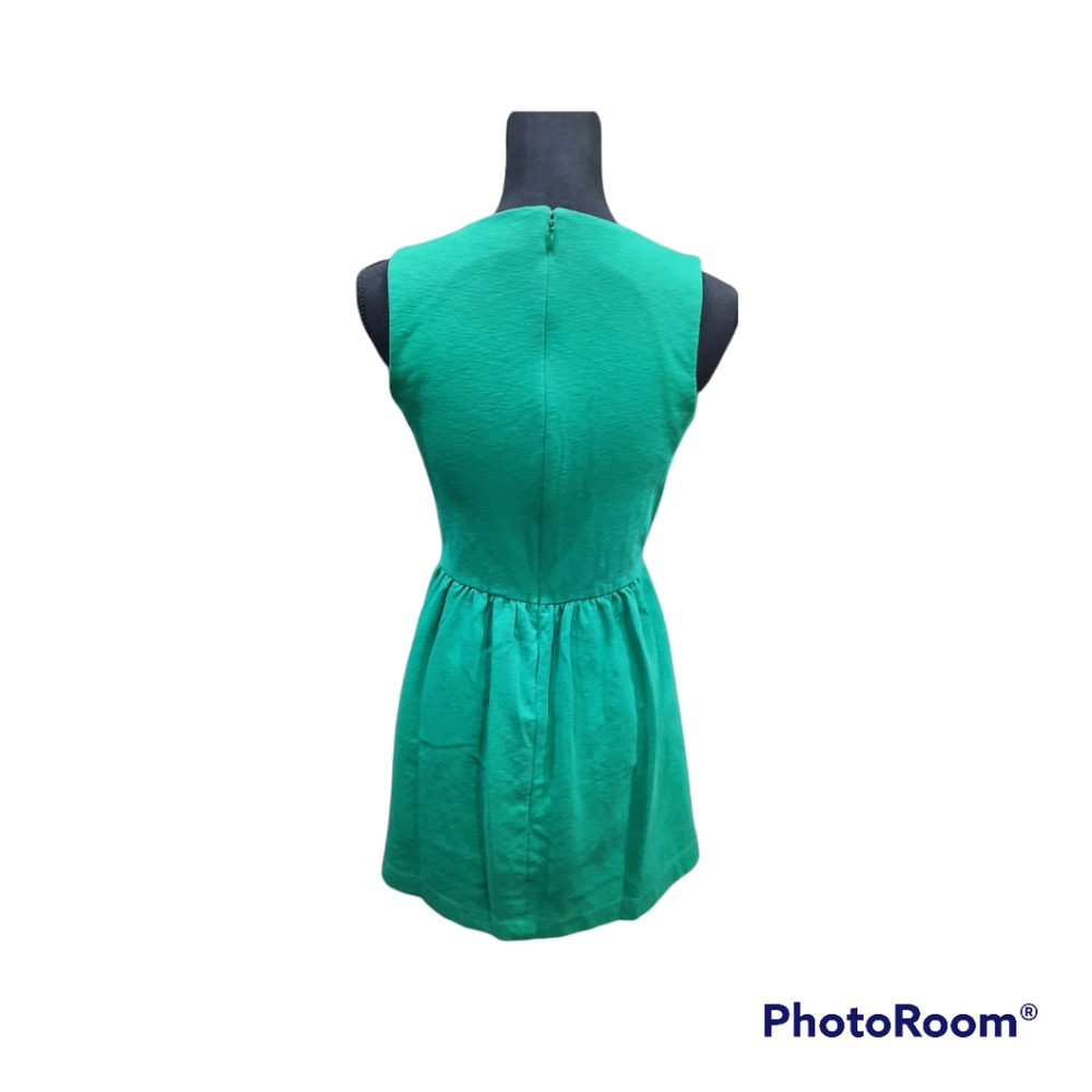 J. Crew sleeveless xs green mini dress - Picture 3 of 6
